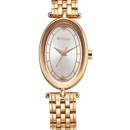 Titan Women Brass Dial & Stainless Steel Bracelet Style Straps Analogue Watch 2758WM01-image-93