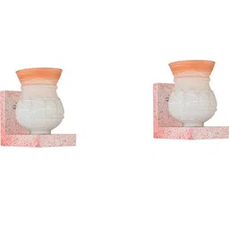 SOMIL Orange Glass Cylinder Printed Wall Lamps image 5