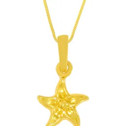 WHP JEWELLERS Golden Horizon 22 KT Yellow Gold Pendant For Women.-image-63