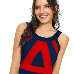 DHRUVIL IMPEX Colourblocked Sleeveless Top-picture-26
