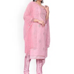 Maroosh Embroidered Thread Work Unstitched Dress Material image 3