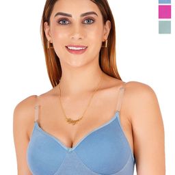 Liigne Pack Of 3 Full Coverage Lightly Padded T-shirt Bra-picture-39