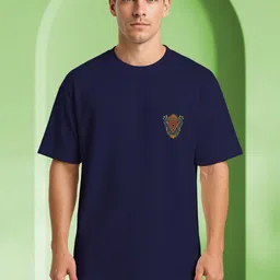 BUYTHATTRENDZ Graphic Printed Drop-Shoulder Sleeves Cotton Oversized T-shirt image 5