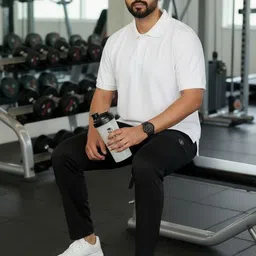 Moda Rapido Men Solid Polo Collar T-shirt image 3