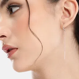 VANBELLE 925 Sterling Silver Rhodium Plated Contemporary Drop Earring image 2