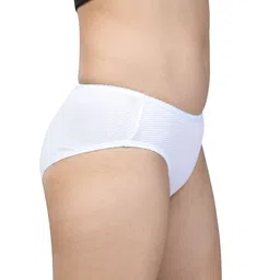 CHIC Pack Of 3 Striped Pure Cotton Basic Briefs Crystal Ryder image 4