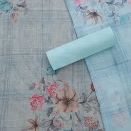 Soch Printed Linen Unstitched Dress Material image 2