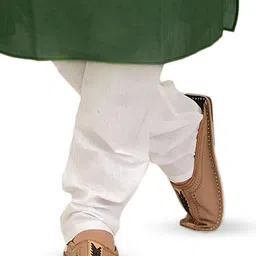 Exotic India Men Solid Linen Kurta with Pyjama image 4