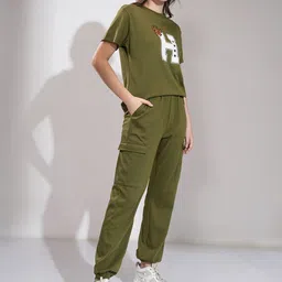 Tokyo Talkies Printed T-Shirt With Joggers Co-Ords image 5