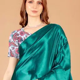Aruna Sarees Satin Saree image 2