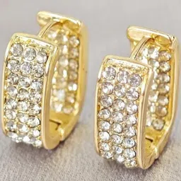 AKISON JEWELS Gold Geometric Hoop Earrings-picture-24