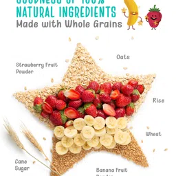Timios Melts Banana & Strawberry Wholegrain Snacks for Babies 9M+ Iron & Protein-Rich, No Preservatives - 50g image 2