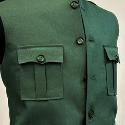 JAIPURI CROWN Men Semi Hunting Jackets Rust Green image 3