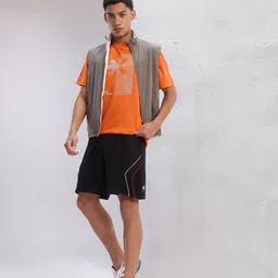 HRX by Hrithik Roshan Men Mid-Rise Regular Fit Lifestyle Shorts with Piping Detail image 2