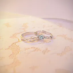 Teeragaj Set Of 3 Stone Studded Finger Ring-picture-41