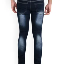 LINARIA Men Classic Slim Fit Slash Knee Heavy Fade Jeans image 4