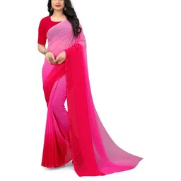 Moda Rapido Pink Poly Georgette Sarees-picture-11