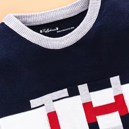 ToffyHouse  Full Sleeves Sweater - Blue image 3