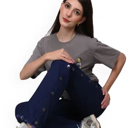 Ira Collections Women Comfort Tapered Fit Mid-Rise Stretchable Jeans image 4