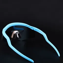 Irayz Men Mirrored Sports Sunglasses with Polarised and UV Protected Lens 2707 (Pola)-Blue image 2