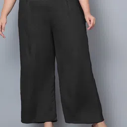 Indietoga Women Plus Size Comfort Easy Wash Parallel Trousers-image-22