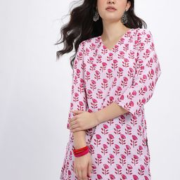 Anouk Rustic Floral Printed V-Neck Regular Kurti-picture-38