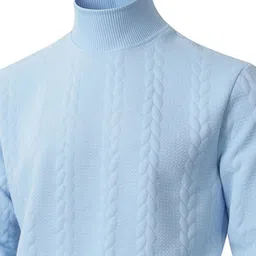 StyleCast x Revolte Self Design Turtle Neck Long Sleeves Pullover image 2