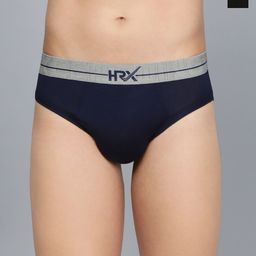 HRX by Hrithik Roshan Pack Of 2 Mid Rise Basic Briefs HRX_BRF_002_NB_BLKCM_2PC-picture-37