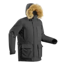 forclaz Waterproof Winter Parka Unisex - ARCTIC 900 -30°C Black image 2