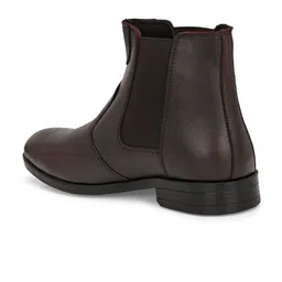 AfroJack Men Leather High Ankle Chelsea Boots image 4