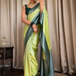 Moda Rapido Woven Design Art Silk Handloom Banarasi Saree-picture-20