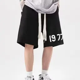 KPOP Men Typography Printed Shorts-picture-25