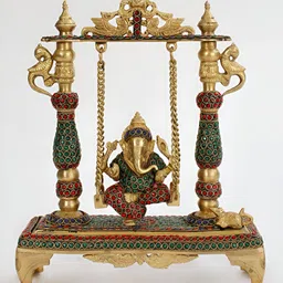 Exotic India Gold-Toned Religious Idol Showpiece-image-48