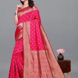 Zenophily Woven Design Kanjivaram Pure Silk Saree-image-21