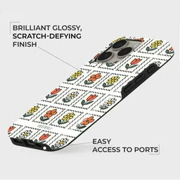 PEEPERLY Women Little Edenz Printed Impact Resistant iPhone 13 Pro Crystal Back Case image 2