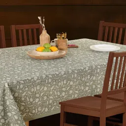 Peepul Tree Green Set of 4 Floral Anti-Skid Cotton 4-Seater Table Cover-picture-25