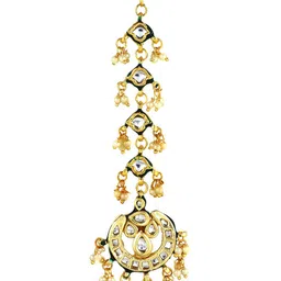 Asthetika Kundan Studded Maang Tikka Head Jewellery image 2