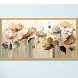 DEKORSTATION Beige Canvas Floral Wall Paintings-image-9