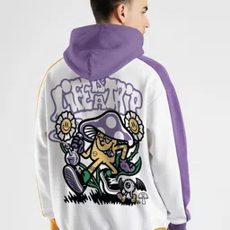 Crazymonk Men Oversized Hooded Sweatshirt-image-49