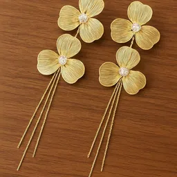 DIVASTRI Floral Drop Earrings image 5