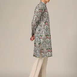 DENNISON Men Floral Printed Floral Kurta image 4