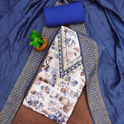 Rangtulika Women Ethnics Embroidered Unstitched Dress Material-image-90