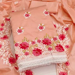 DIVASTRI Embroidered Unstitched Dress Material-picture-23