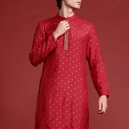 Anouk Printed Mandarin Collar Straight Kurta-picture-42