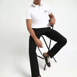 Tommy Hilfiger Men Solid Polo Collar Cotton T-shirt image 2