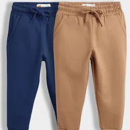 Orange Sugar Kids Unisex Pack of 2 Winter Fleece Joggers-picture-37