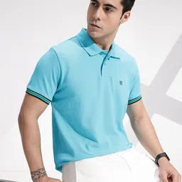 INVICTUS Pure Cotton Polo Collar T-shirt-image-56