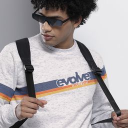 The Indian Garage Co Men Grey Melange Sweatshirt-picture-47
