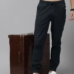 The Roadster Lifestyle Co. Men Regular Fit Solid Pleated Joggers-image-77