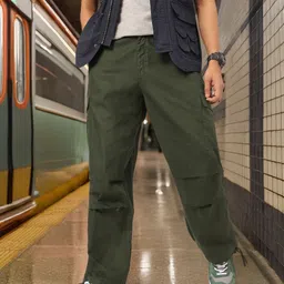 Kook N Keech Men Grunge Utility Cargo Style Trousers-picture-26